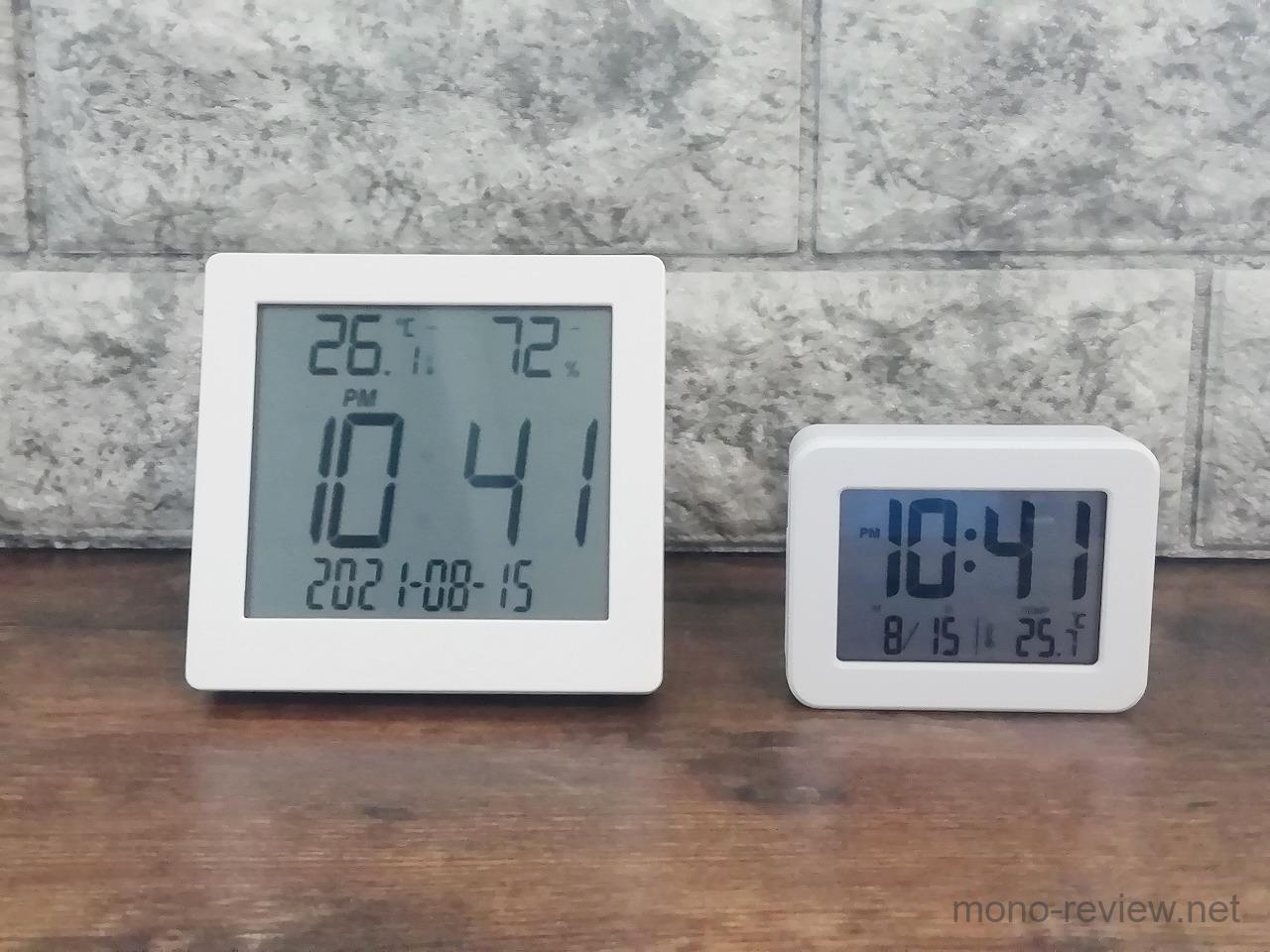 ダイソー デジタル温湿度計 デジタル時計 レビュー